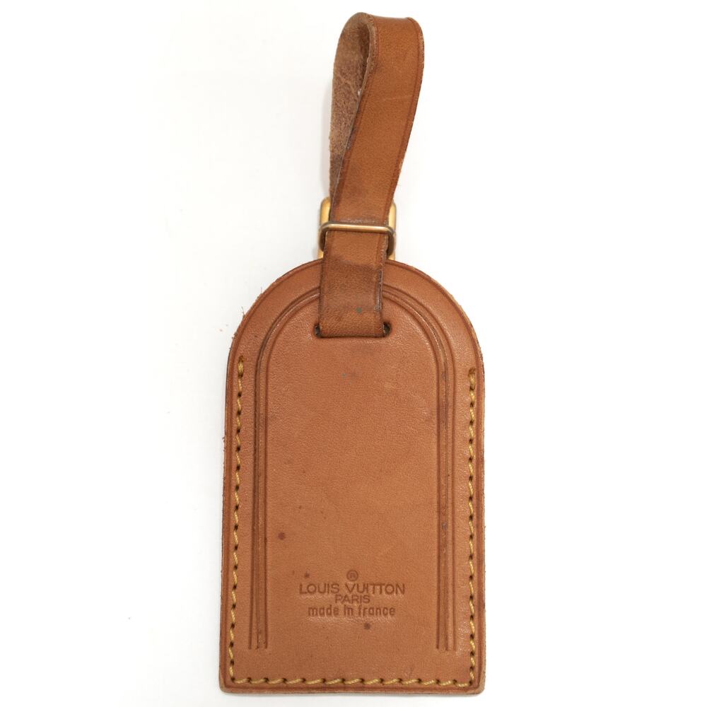 Authentic Louis Vuitton Vachetta Leather Luggage Name Tag II